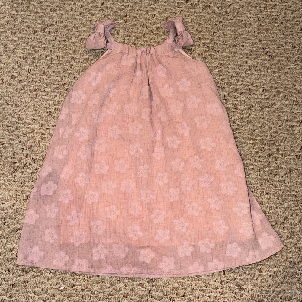 Mabel + Honey Girls Pink Floral Dress - size 5